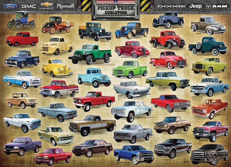 EuroGraphics Pickup Truck Evolution Jigsaw Puzzle 1000Piece - Image 2