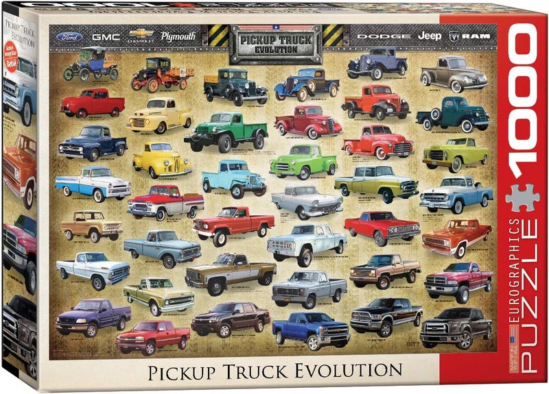 EuroGraphics Pickup Truck Evolution Jigsaw Puzzle 1000Piece - Image 1