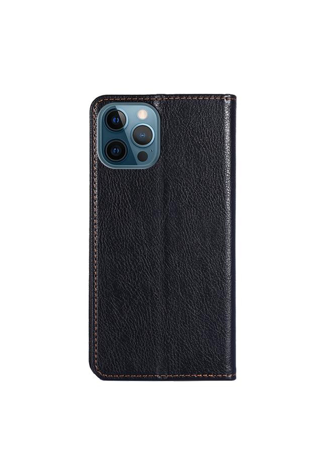 Zaboon Case For iPhone 13 Pro Max PU + TPU Gloss Oil Solid Color Magnetic Horizontal Flip Leather Case with Holder & Card Slot & Wallet - Image 3