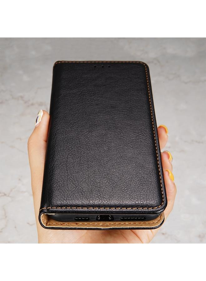 Zaboon Case For iPhone 13 Pro Max PU + TPU Gloss Oil Solid Color Magnetic Horizontal Flip Leather Case with Holder & Card Slot & Wallet - Image 4