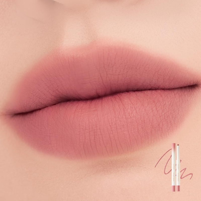 rom&nd Lip Mate Pencil 04 Fig Breeze - K-Beauty Natural Lip Liner for Blurring, Contouring & Overlining - Image 2