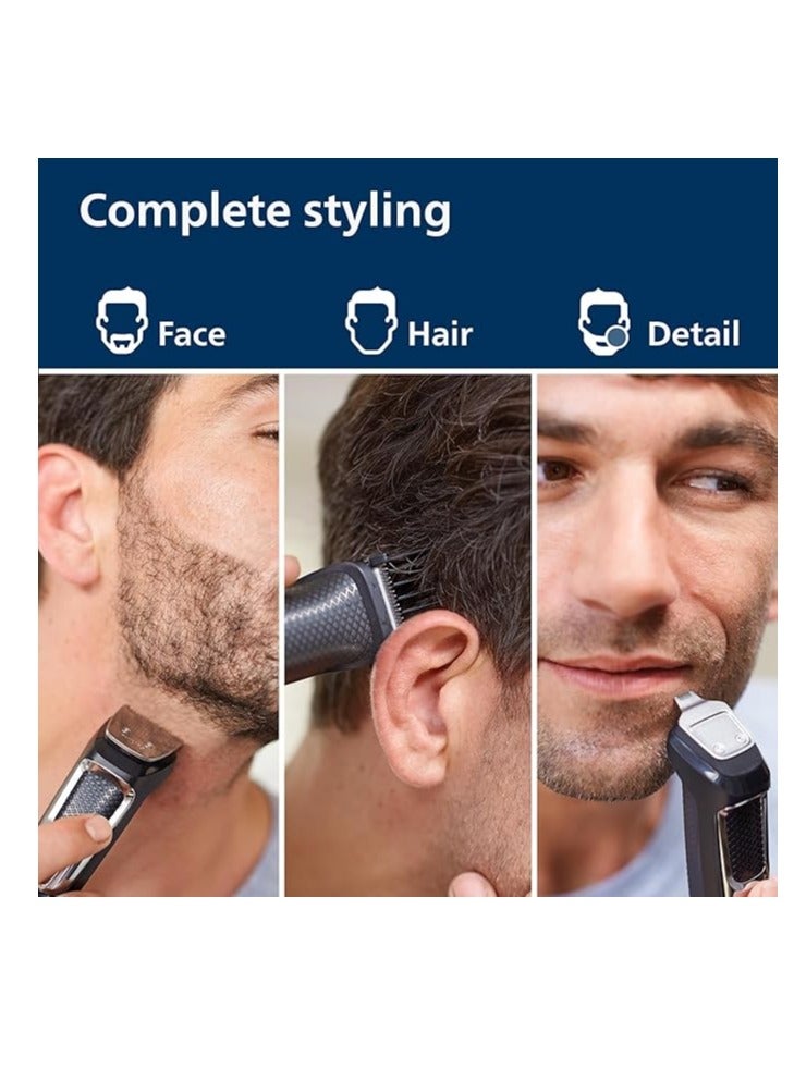 Philips Norelco Multi Groomer All-in-One Trimmer Series 3000-13 Piece Mens Grooming Kit for Beard, Face, Nose, Ear Hair Trimmer and Hair Clipper - No Blade Oil Needed, MG3740/40 - Image 3