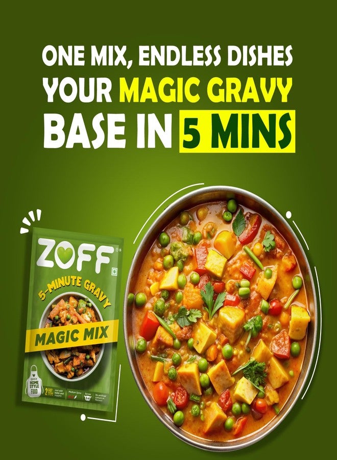 ZOFF 5-Minute Magic Gravy Mix - 90g | All-Purpose Instant Gravy Base | Quick & Easy Cooking Solution for Veg & Non-Veg Dishes | Perfect for Rice, Roti, or Bread - Image 3