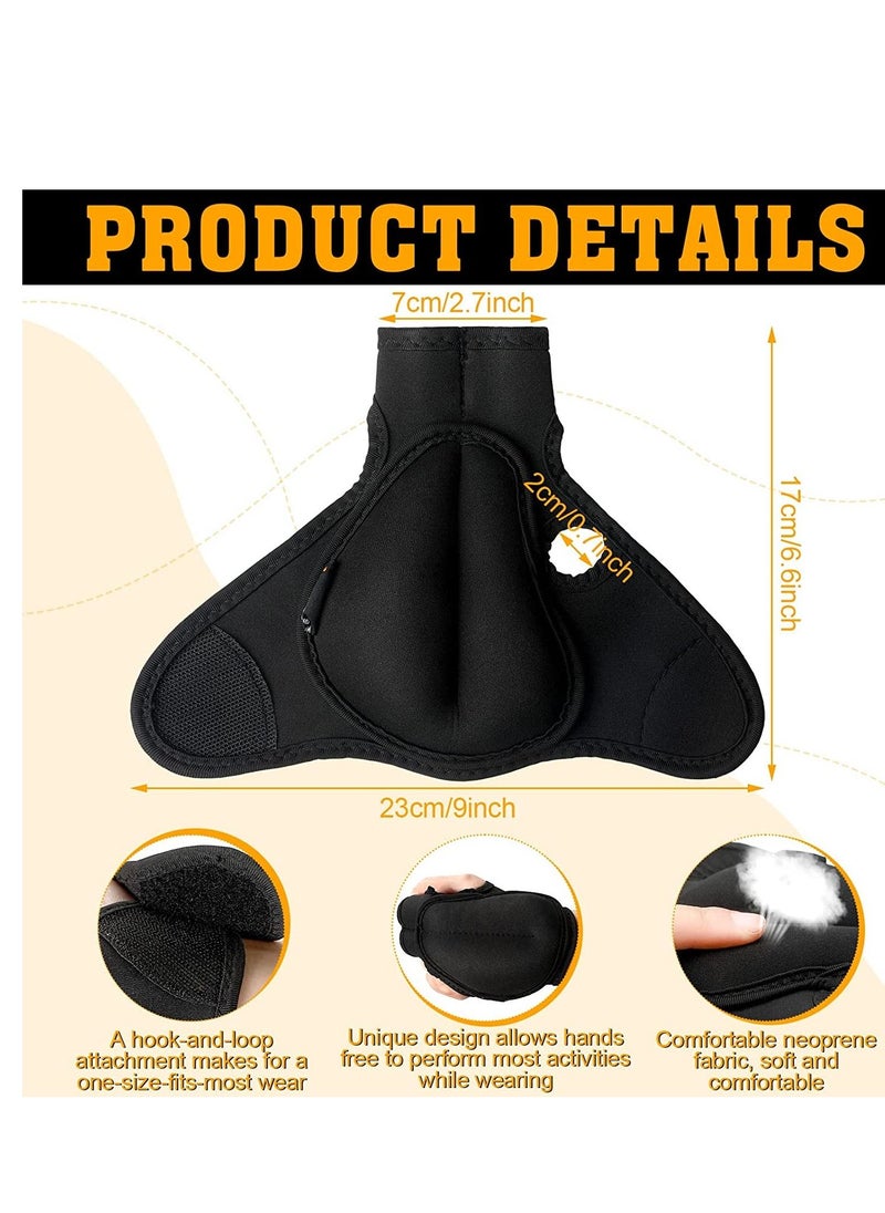 Generic - 1 Pair Weighted Gloves for Tremors Weighted Utensils for Hand Tremors Hand Stop Adjustable Wrist Weights Glove with Holes for Tremors and Patients 2 x 1.1 lb, Each Glove - Image 1