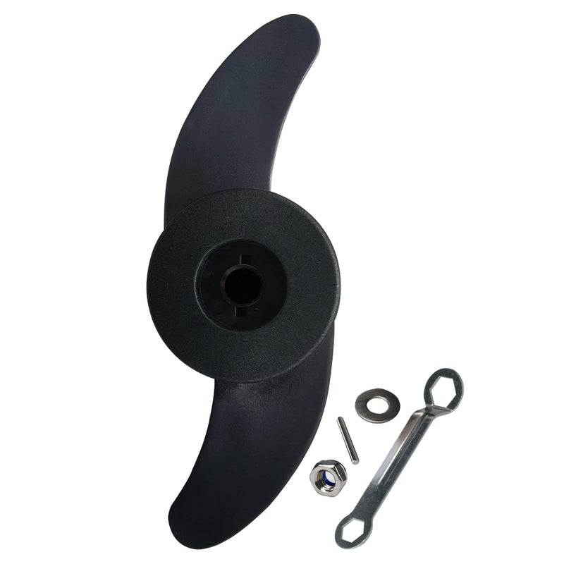 Generic T-BOKO 2 Blade Marine Propeller (3" Diameter), Replacement Accessories for Electric Outboard Motor, Suitable for 32lb, 46lb, 40lb  - Image 1