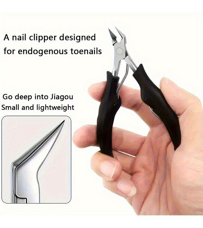 Heavy Duty Stainless Steel Nail Clippers Scissors File Full Set Ergonomic Grip Adult Foot Care - Image 3