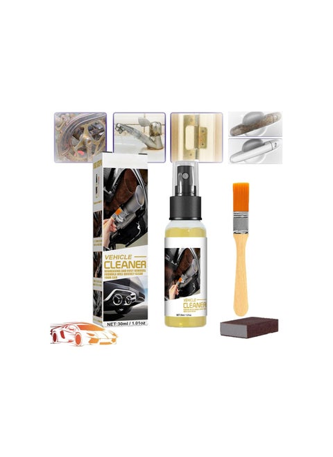 Powerful Rust Remover Spray with Brush, Automobile Multifunctional Rust Remover, Car Rust Removal Spray, Iron Powder Remover, Rust Protection Spray for Metal, Car Rust Remover (1pcs)