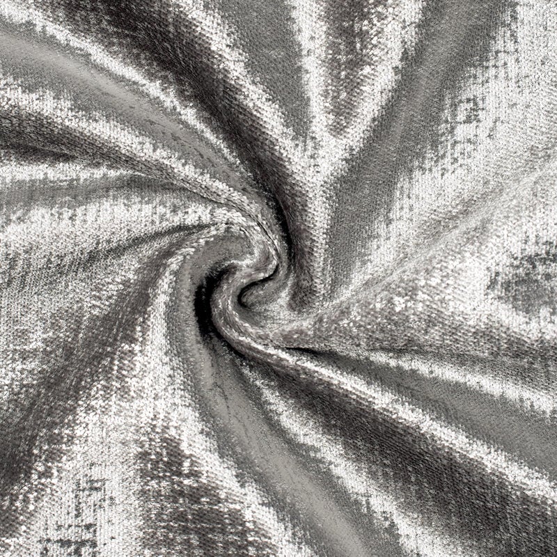 Phantoscope Pack of 2 Sparkling Velvet Decorative Solid Throw Decorative Pillow Cover Soft Silver Glitter Square Cushion Cover Pillowcase for Couch Bed and Chair, Gray, 18 x 18 inches, 45 x 45 cm - Image 4