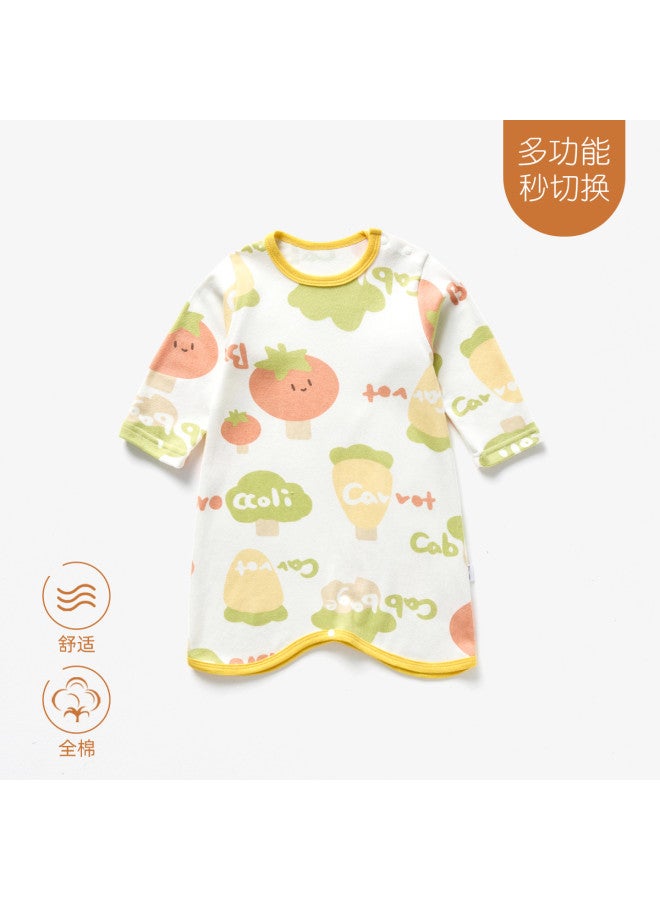 Doxiluka Baby Sleep Gowns Spring/autumn Style - Infant Pajamas To Prevent Chills, Unisex Cotton Anti-kick Blanket Long-sleeve Nightdress With Belly Protection For Spring Season - Image 2