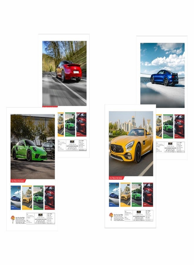 Freemind A4, Notebooks, 29.7x21cm, Single Line - Interleaf 240 Pages, Pack of 4 sports car Theme - Image 5
