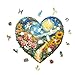 AEEKDOOK Wooden Puzzles for Adults HeartShaped Garden Wood Puzzles Adult Unique Animal Shape Wooden Jigsaw Puzzles for Adults Birthday Gifts for Puzzle Lovers S85 8in 100 Pieces - Image 4