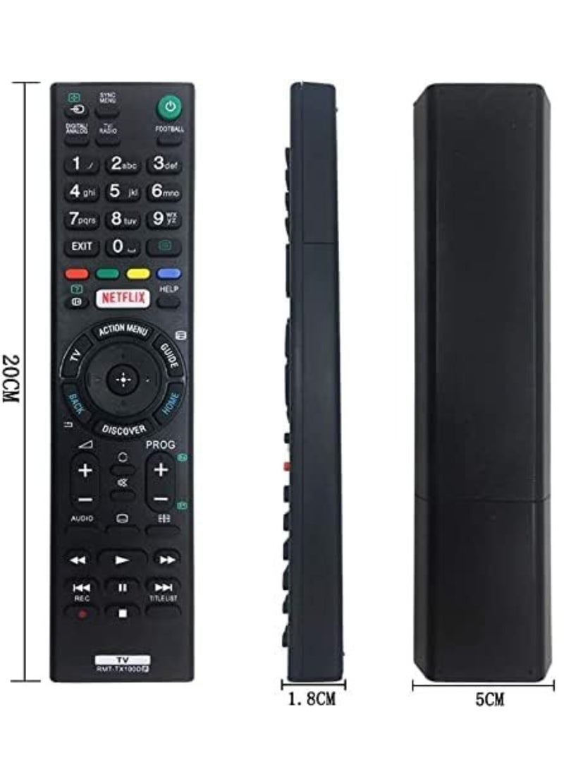 ELTRAZONE New Replacement Sony Remote Control for LCD LED TV, Sony Bravia RMT-TX100D Remote Control fits for Sony Smart TV, RMT-TX101J RMT-TX102U RMT-TX102D with Battery - Image 5