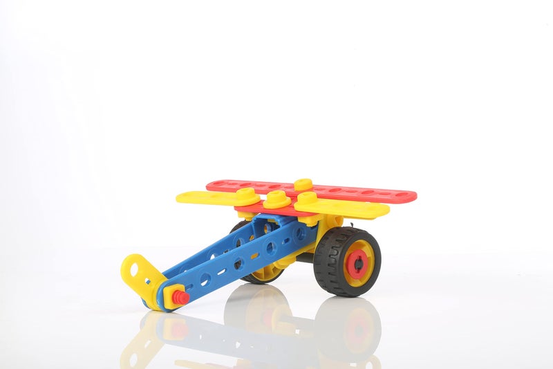 Mechanix Plastic Mechanix Planes-2 STEM Toy Building and Construction Set for Boys and Girls Age 5+ Years - Multicolor - Image 4