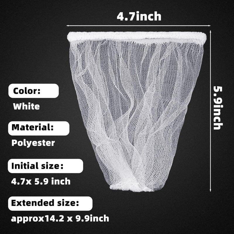 Suclain 500 Pcs Disposable Mesh Sink Strainer Bags Mesh Trash Bag Elastic Kitchen Sinks Strainer Filter Anti Clogging, Fits Most Sizes of Sink Strainers(4.7 x 6 Inch)(4.7 x 6 Inch) - Image 2