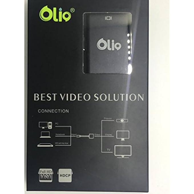 Olio VGA TO HDMI (TV/PROJECTOR) 1080P CONVERTER ADAPTER WITH 3.5MM AUDIO - Image 3