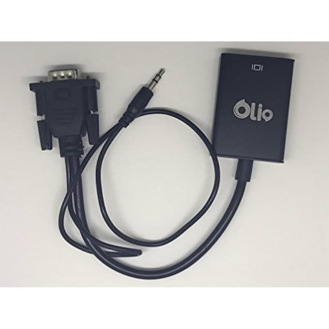 Olio VGA TO HDMI (TV/PROJECTOR) 1080P CONVERTER ADAPTER WITH 3.5MM AUDIO - Image 1
