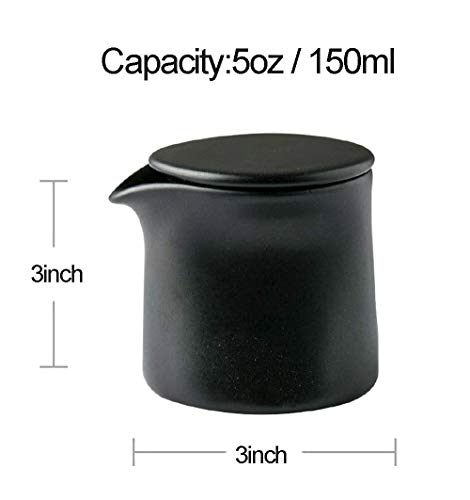 123Arts Multi Ceramics Sugar Bowl Seasoning Pot Storage Cream Jar with Lid And Spoon,5oz - Image 2