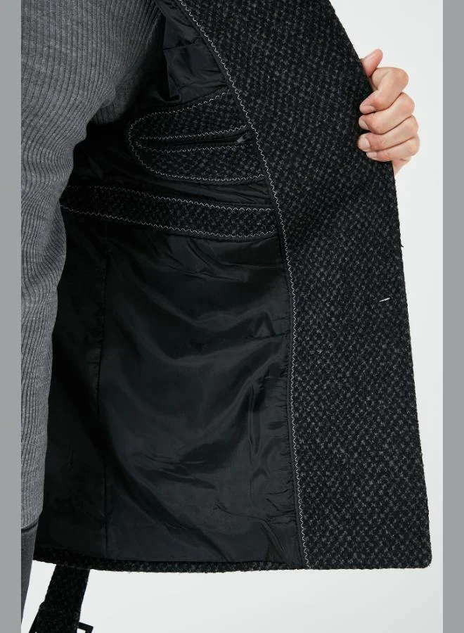 Buratti  Buratti Slim Fit Pocketed Cotton Cashmere Coat Men's COAT 5841015 for Men | Best Price UAE