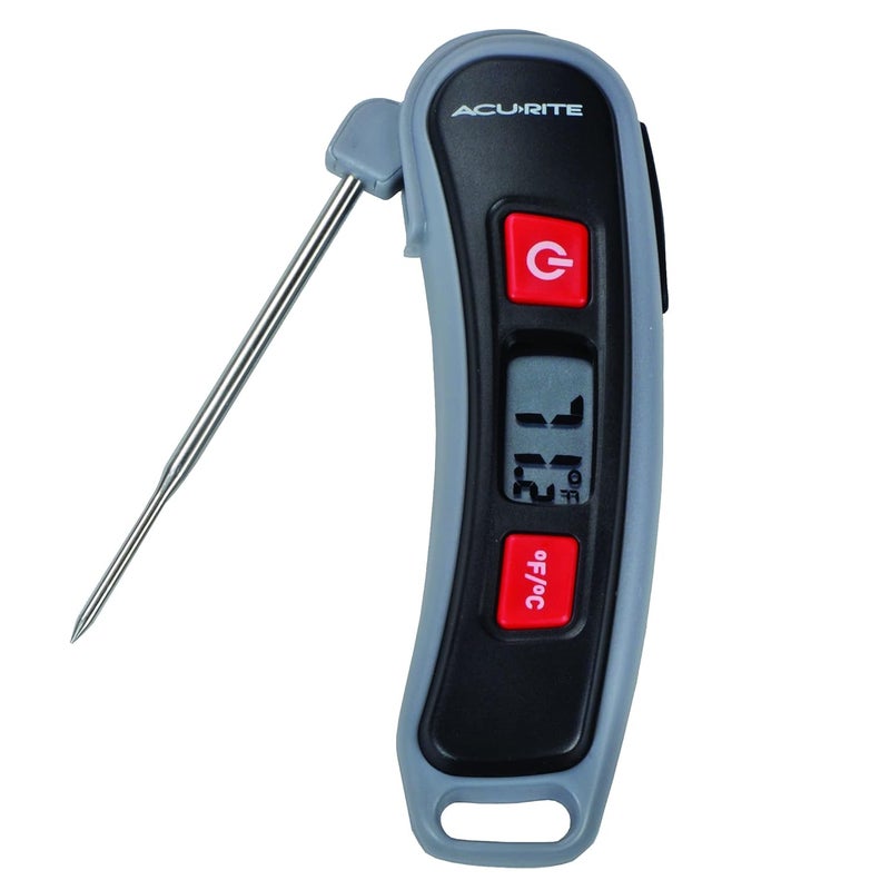 Acurite , Multicolor Digital Instant Read Thermometer with Folding Probe, 5" L, 3.3" - Image 1
