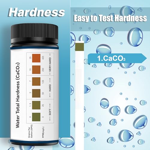 DIPSTIK Water Hardness Test Kit-150 Strips Water Quality Testing for Drinking/Well Water, Softener,Hard, Dishwasher,Pool,Spa, 0-425 ppm - Image 2