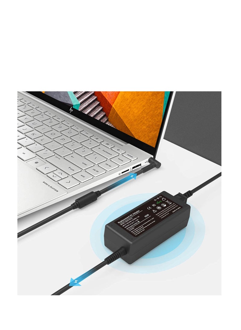 Ntech NTECH 45W/65W HP Laptop Charger (19.5V/2.31A) Notebook Replacement AC Adapter Charger Compatible With HP Spectre X360 Elitebook Folio Spectre Ultrabook Pavilion 11/13/14/15/17 And More 4.5 X 3mm  - Image 4