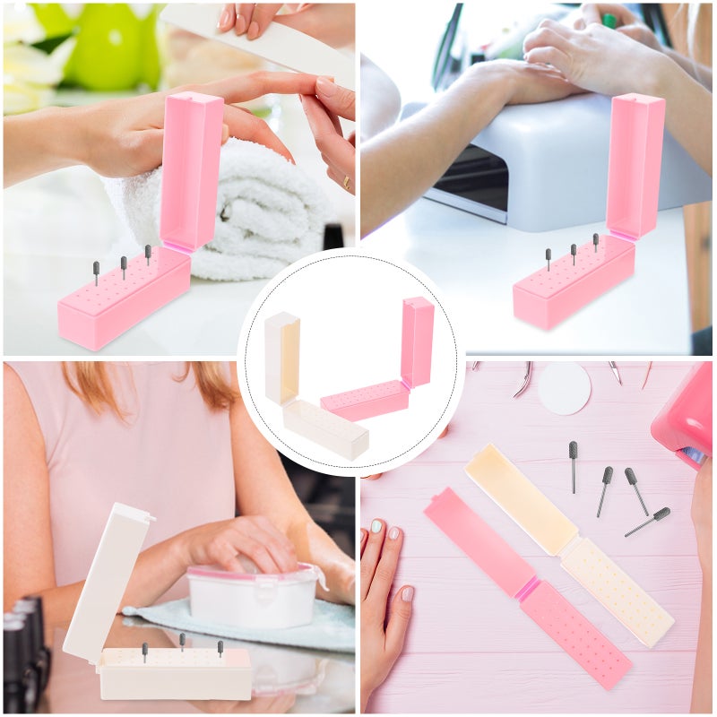 4 Pcs Grinding Storage Box Sanding Storage Box for Manicure Salon - Image 2