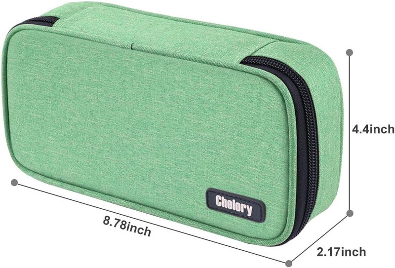 Chelory Big Capacity Pencil Case Large Pencil Bag Pouch Pen Case Pencil Marker Holder Stationery Storage Makeup Bag for Office Supplies Adults - Image 5