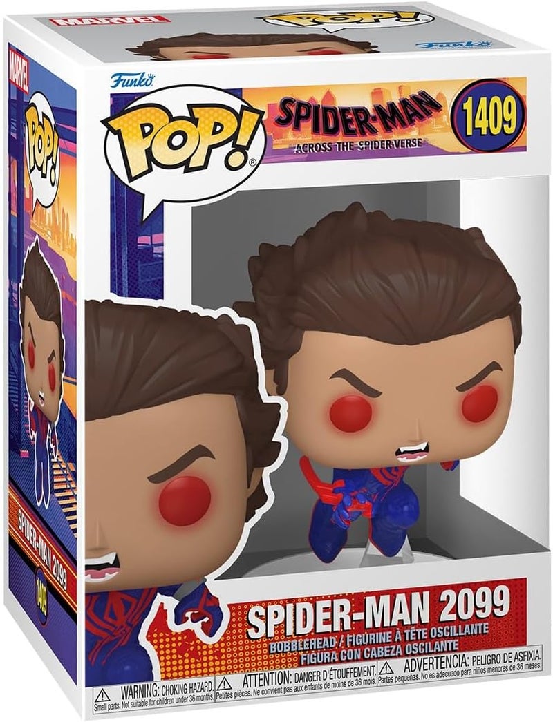 Funko POP Marvel SpiderMan Across The SpiderVerse  SpiderMan 2099  Unmasked  Collectable Vinyl Figure  Gift Idea  Official Merchandise  for Kids  Adults  Movies Fans - Image 1