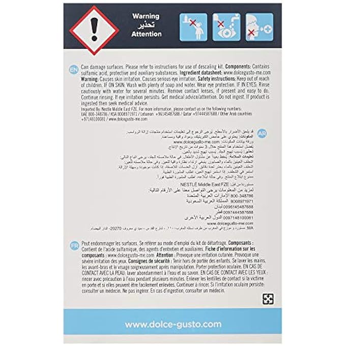 Durgol Water Descaling Agent 2X125Ml Dolce Gusto Machines - Image 3