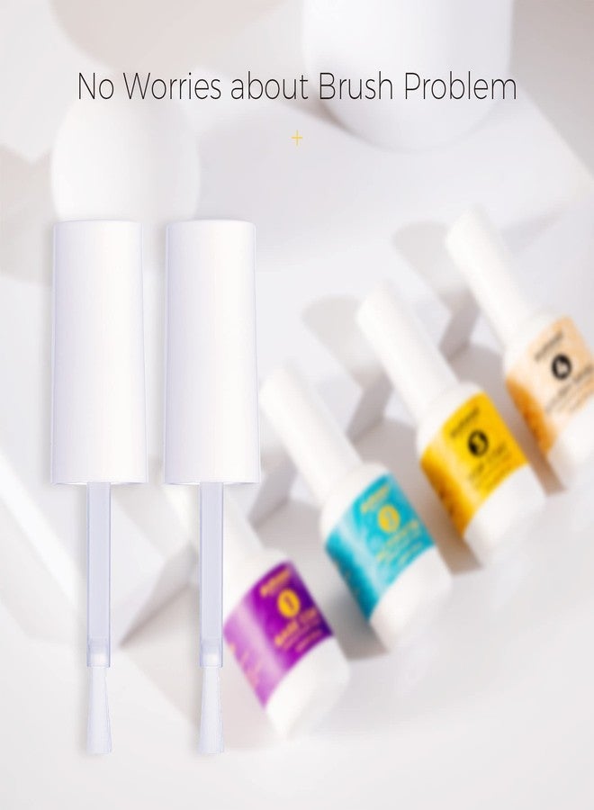 BURANO Dip Powder Set, 0.5oz Large Capacity Dip Powder Base & Top Coat with Activator Brush Saver for Dipping Powder Nail Kit (0.5oz) - Image 4