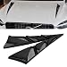 Ajxn 2 PCS Car Modified Spoiler Kits 92In x 80In x 19In Waterproof ABS Vehicle Leaf Shape Vent Covers with Adhesive Universal Side Intake Decorative Cover Hoods for SUV Car Truck Black - Image 2