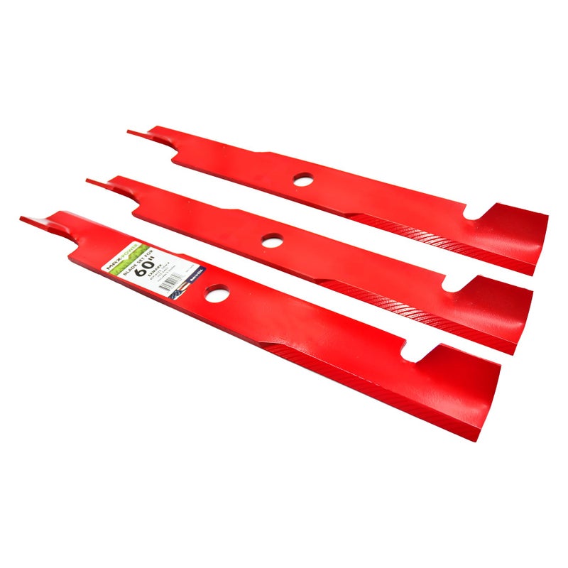 MaxPower 561139B Heavy Duty 3 Blade Set for 60" Cut Exmark, Replaces OEM no. 103-6403, 103-6403-S, 140-1240 - Image 4