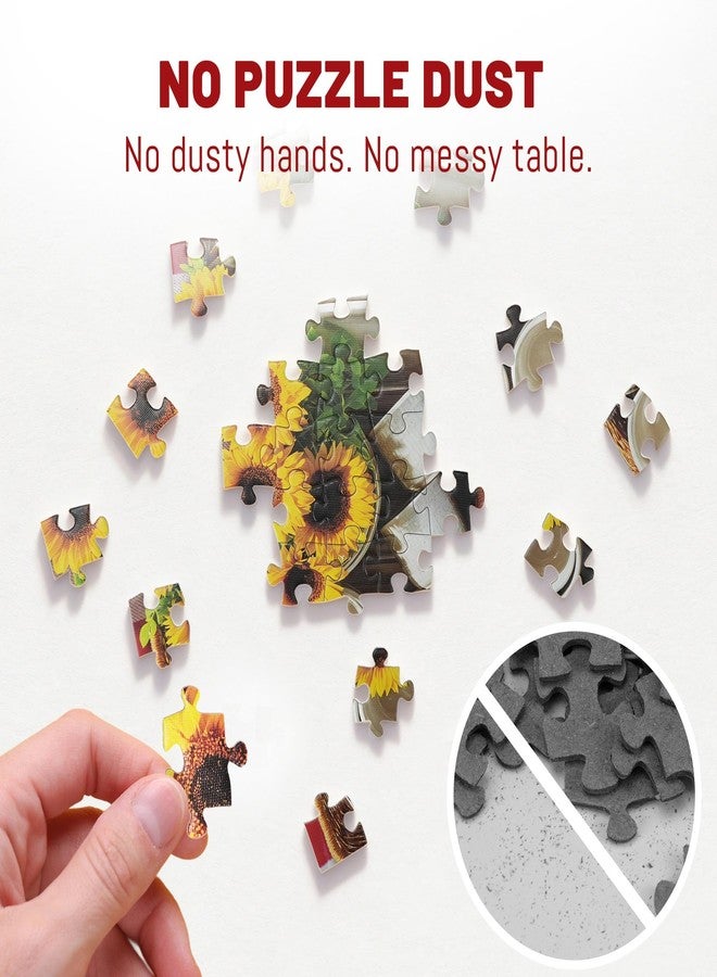 BenBen 500 Piece Puzzles for Adults, Spring Picnic Jigsaw Puzzles with Patterns on Back, Challenging Puzzles for Family Game Night Home Décor - Image 3