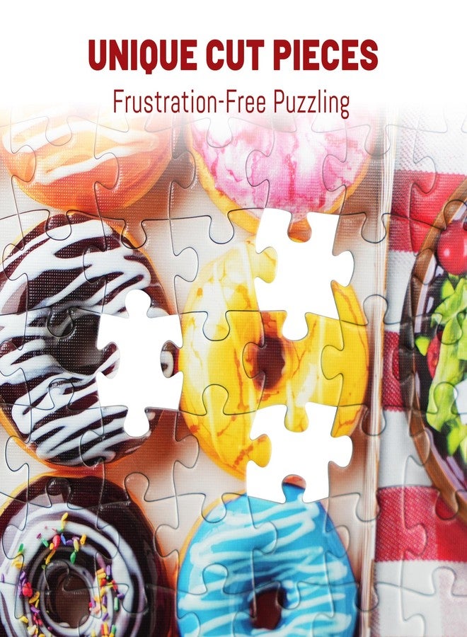 BenBen 500 Piece Puzzles for Adults, Spring Picnic Jigsaw Puzzles with Patterns on Back, Challenging Puzzles for Family Game Night Home Décor - Image 4