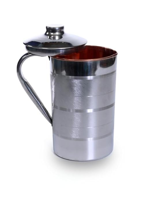Stainless Steel Copper-Lined Pitcher with Lid, 1.5 litres  - Image 3