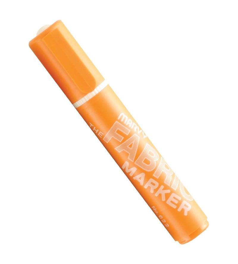 UCHIDA 622C7 Marvy Broad Point Fabric Marker Orange 1 Count Pack of 1