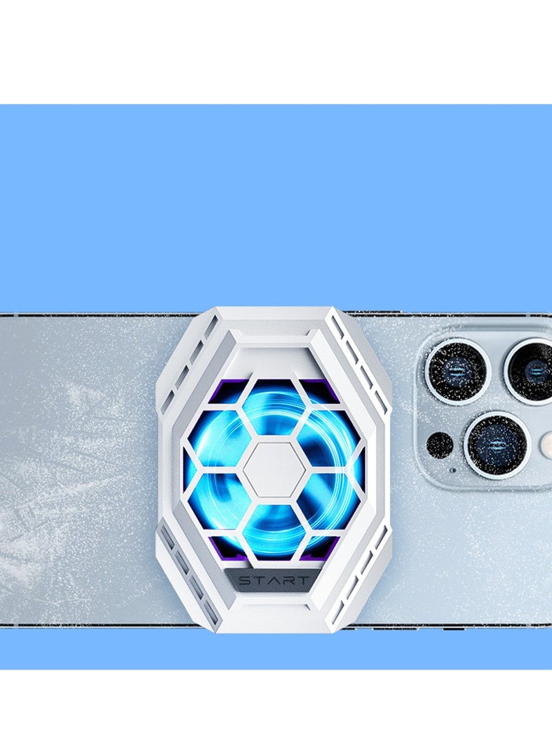 مبرد ألعاب الهاتف DY69 - مبرد محمول مزود ببطارية مدمجة قابلة لإعادة الشحن، وتبريد سريع لأشباه الموصلات، ومروحة صامتة، وتصميم خفيف الوزن، مثالي لجلسات الألعاب الطويلة - Image 3