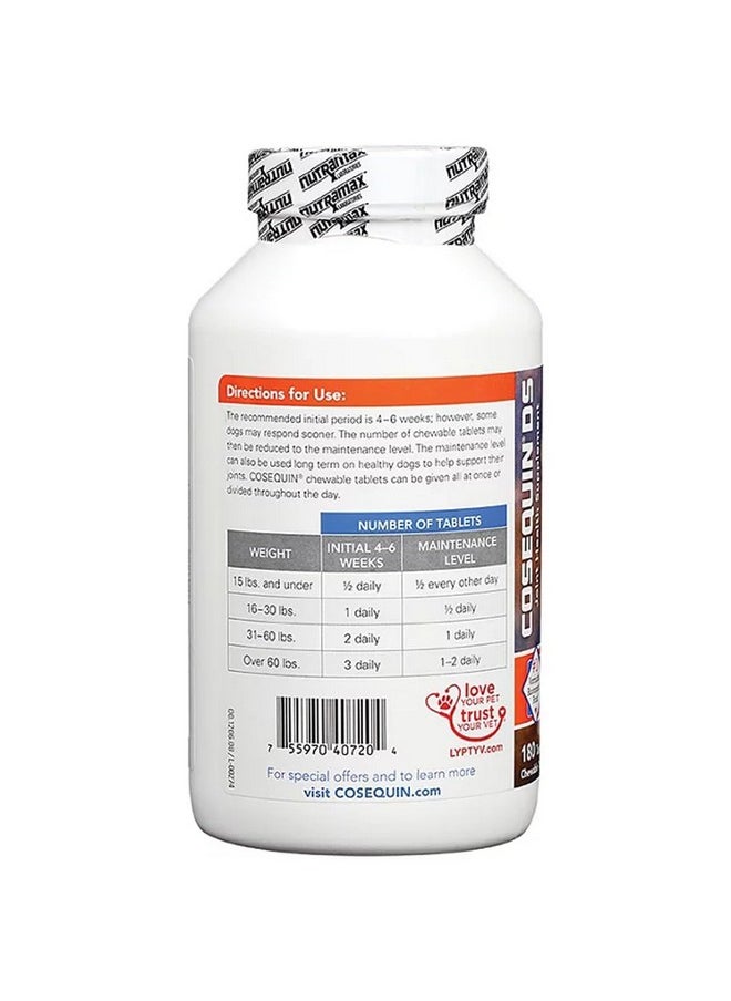 COSEQUIN - Msm Joint Health Supplement For Dogs  180 Chewable Tablets - Image 1