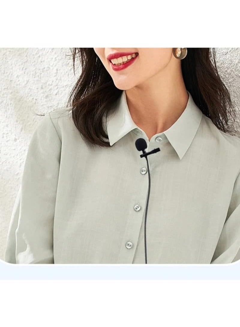 Type-C Lavalier Microphone – Clip-on Mic for Video Recording, Interviews & YouTube, Compatible with Android Devices (2m Cable) - Image 4