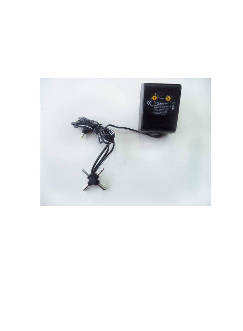 Terminator AC to DC 1.5V 3V 4.5V 6V 7.5V 9V 12V Flat 2 Pin Plug Power Supply Adapter 1000mA - Image 3