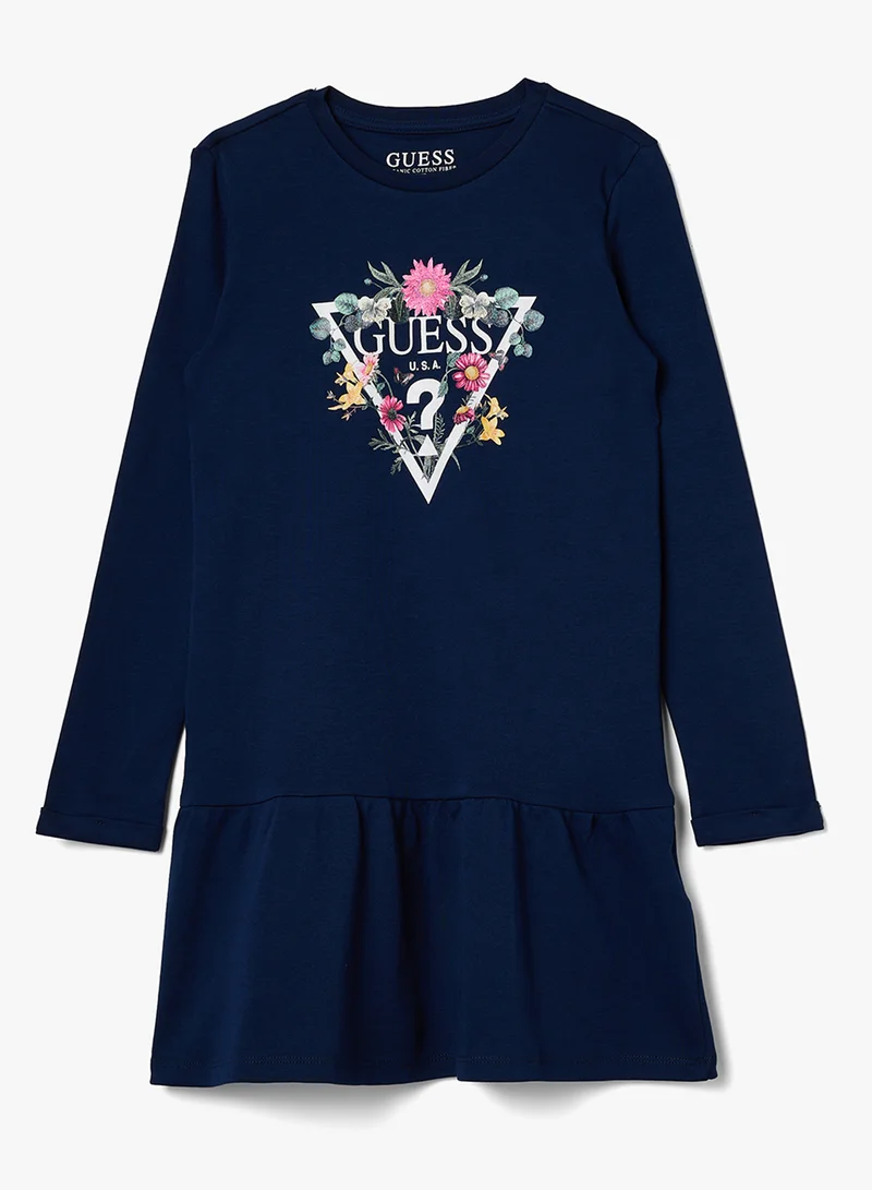 GUESS Kids Long Sleeve Mini Dress