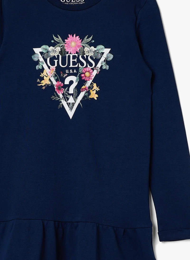 GUESS Kids Long Sleeve Mini Dress