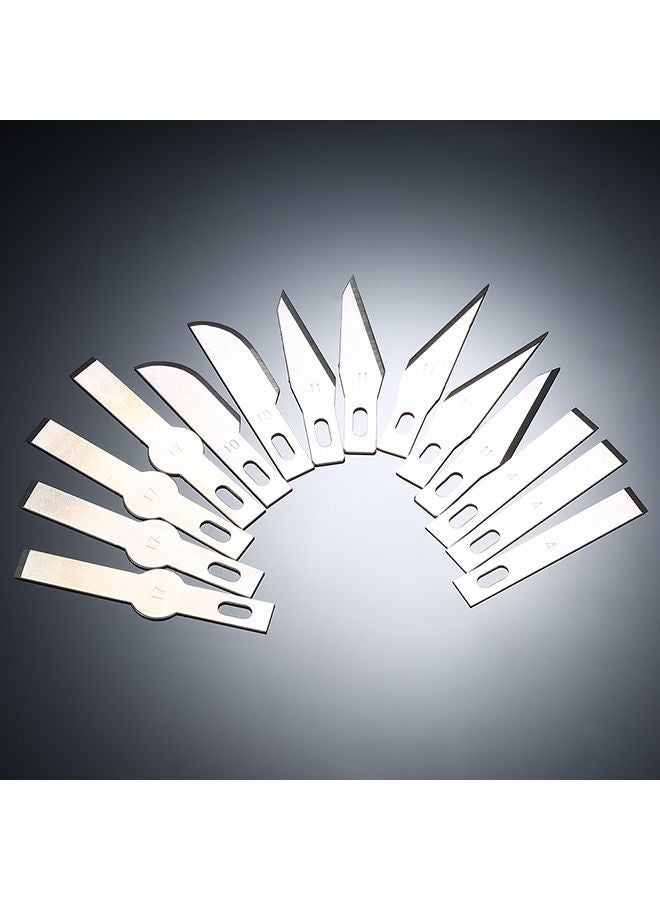 نيبمينينت طقم أدوات قلم حِرفي للنحت مزود بـ 14 شفرة وغطاء أمان متعدد الألوان 0.234كجم - Image 3