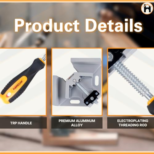 Homdum 90 Degree Corner Clamp Single Hand - Image 2