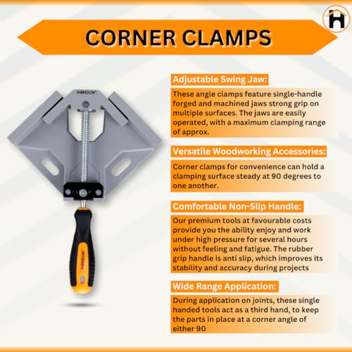 Homdum 90 Degree Corner Clamp Single Hand - Image 4