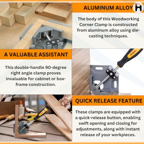 Homdum 90 Degree Corner Clamp Single Hand - Image 3