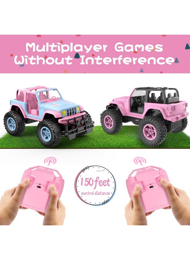 NQD Remote Control Car For Kids 1:16 Scale 80 Min Play 2.4Ghz Off Road Rc Trucks With Stickers Toy Car Gift For Girls 3 4 5 6 Year Old - Image 3