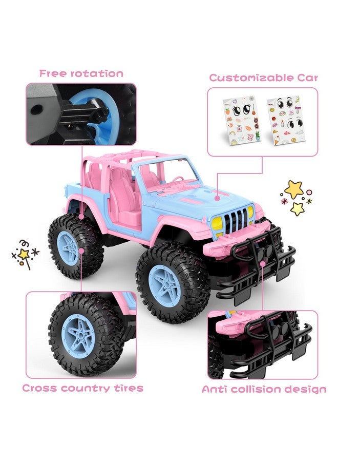 NQD Remote Control Car For Kids 1:16 Scale 80 Min Play 2.4Ghz Off Road Rc Trucks With Stickers Toy Car Gift For Girls 3 4 5 6 Year Old - Image 4