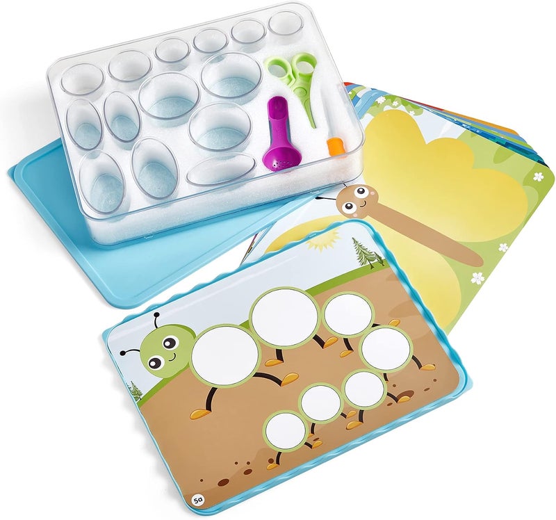 hand2mind Create Your Play Sensory Tray​, Loose Parts Play, Fine Motor Skills Toys for 3 Year Old, Scissor Skills, Occupational Therapy Tools, Sensory Trays with Lids, Preschool Learning Activities - Image 5