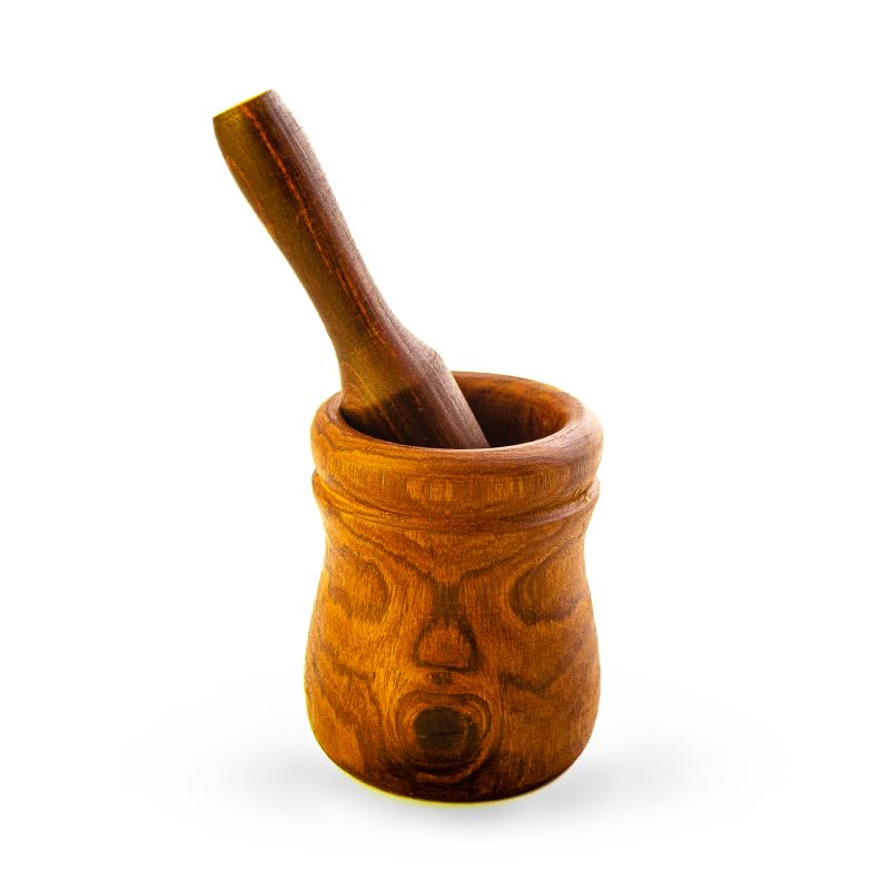Wooden Mortar 2 Pieces (Mortar + Hand) 350g H&k Art